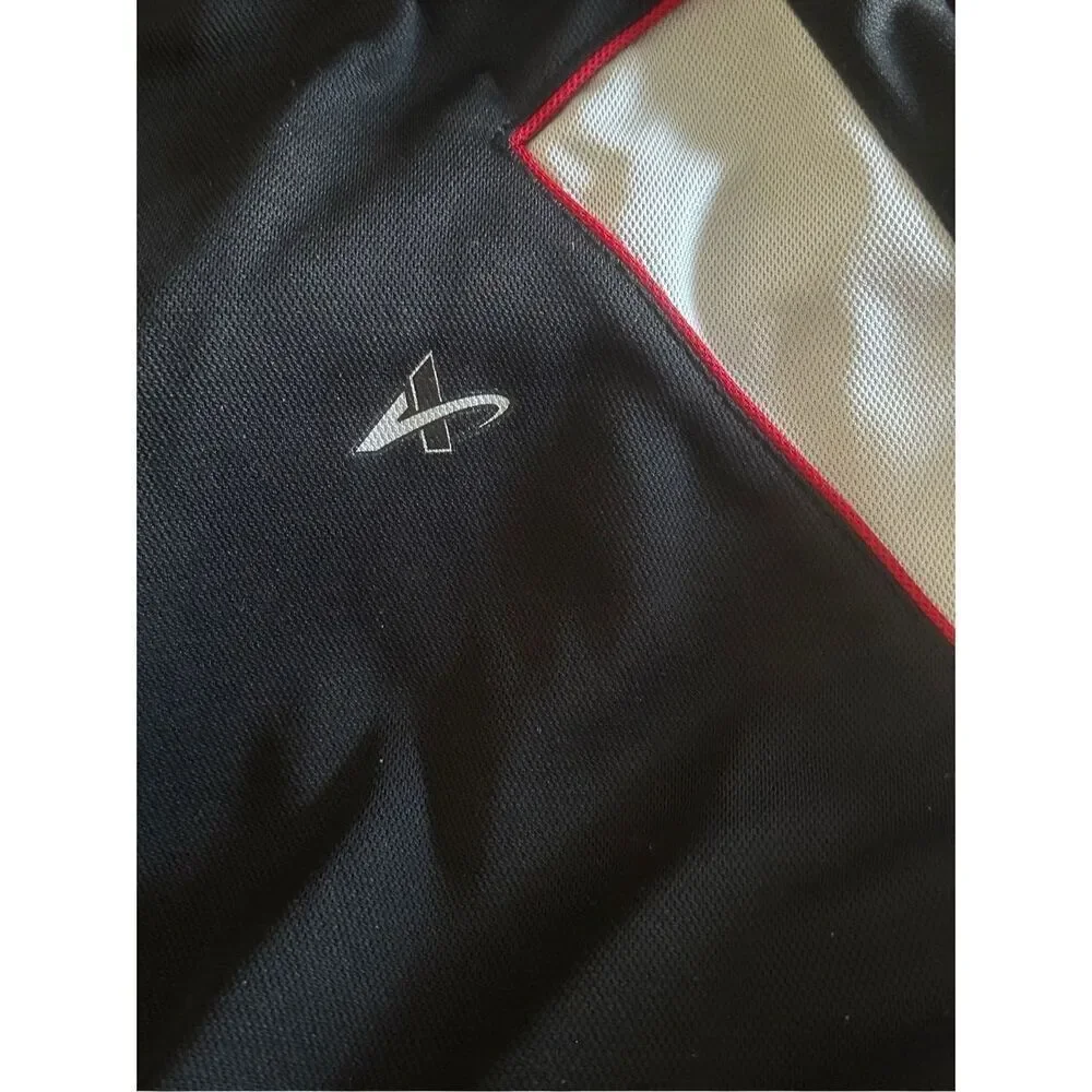 Athletech Black Colorblock Full Zip Activewear Performance Jacket Men's Large